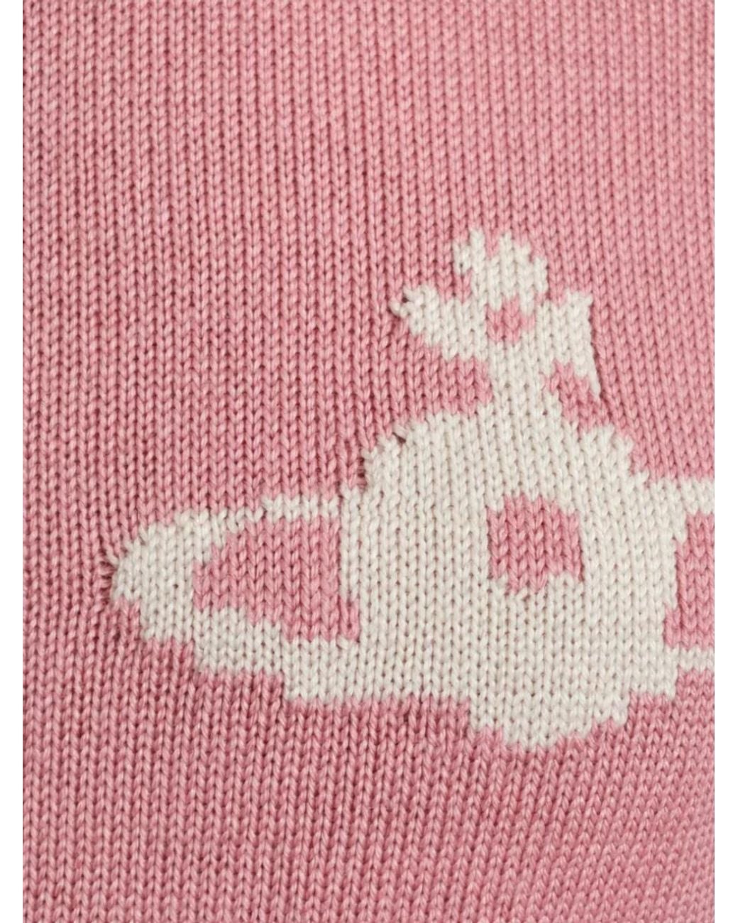 Vivienne Westwood Pink Wool Crewneck Sweatshirt