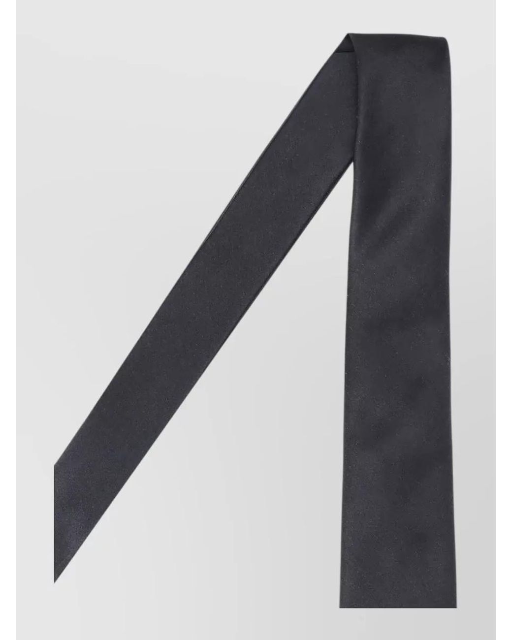 Saint Laurent Gray Silk Satin Tie for men