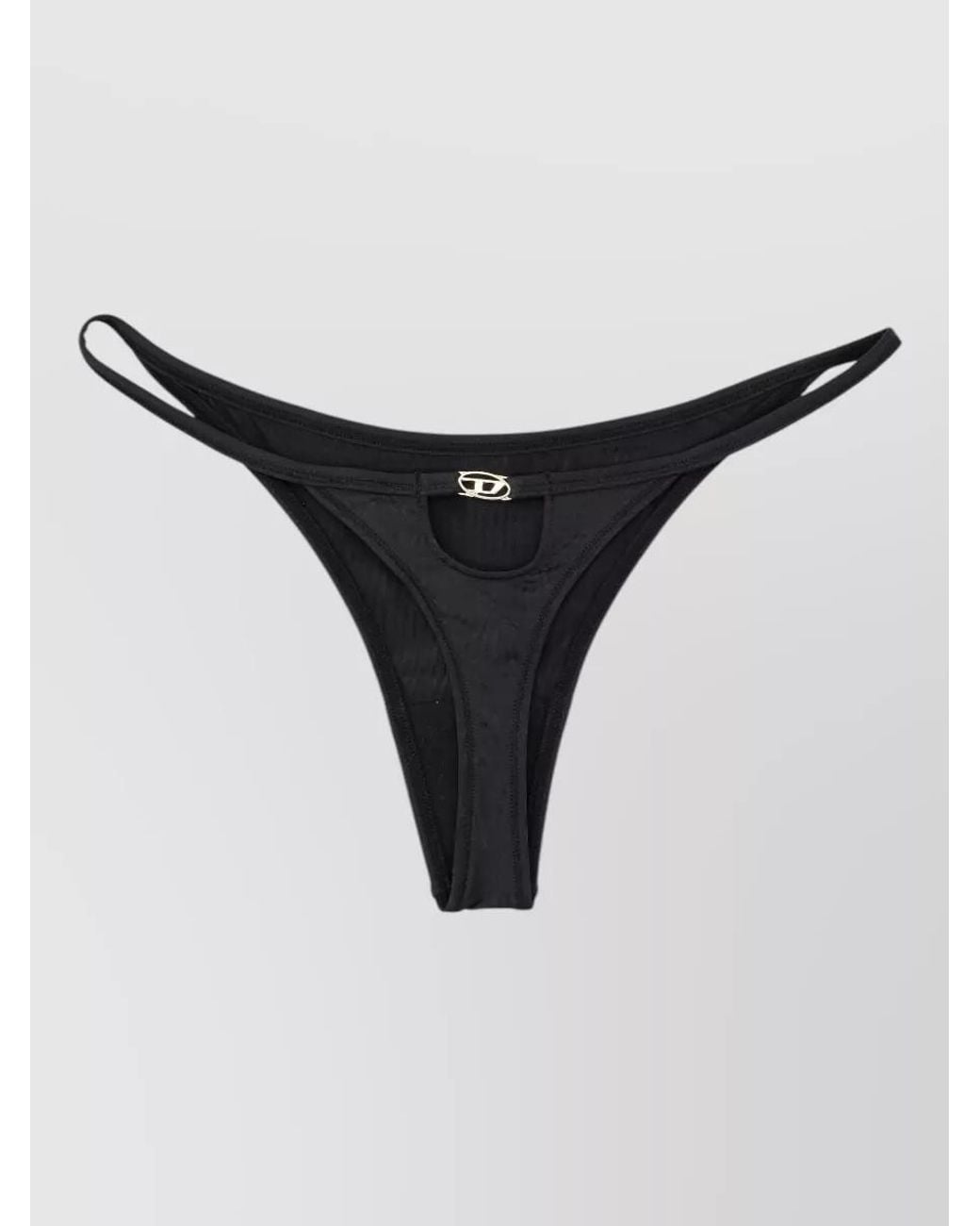 DIESEL Black Cutout Low-Rise Bikini Briefs