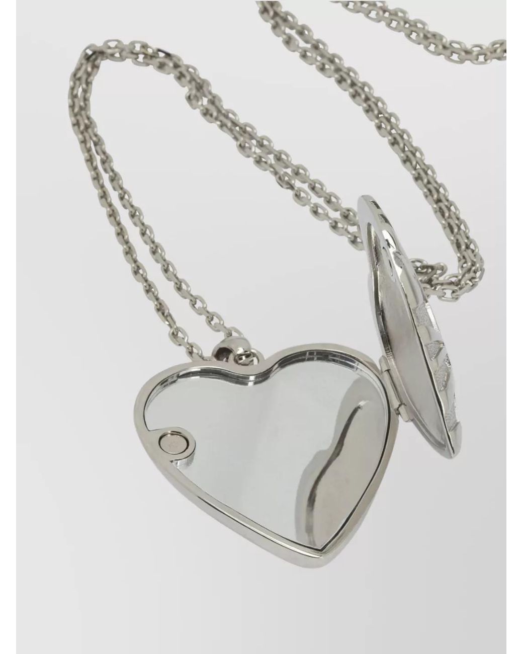 Emilio Pucci White Heart Pendant Necklace