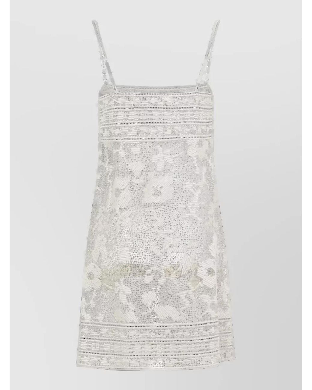 Ermanno Scervino White Lace Mini Dress