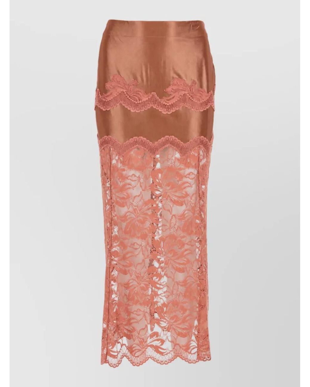 Rabanne Orange Fitted Skirt
