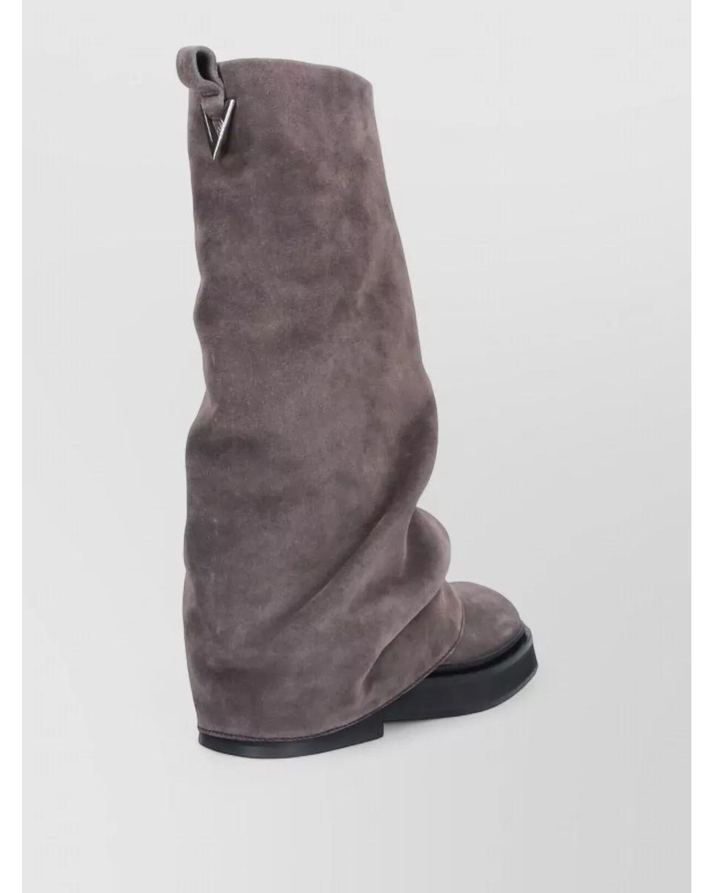 The Attico Brown Leather Ankle Boots