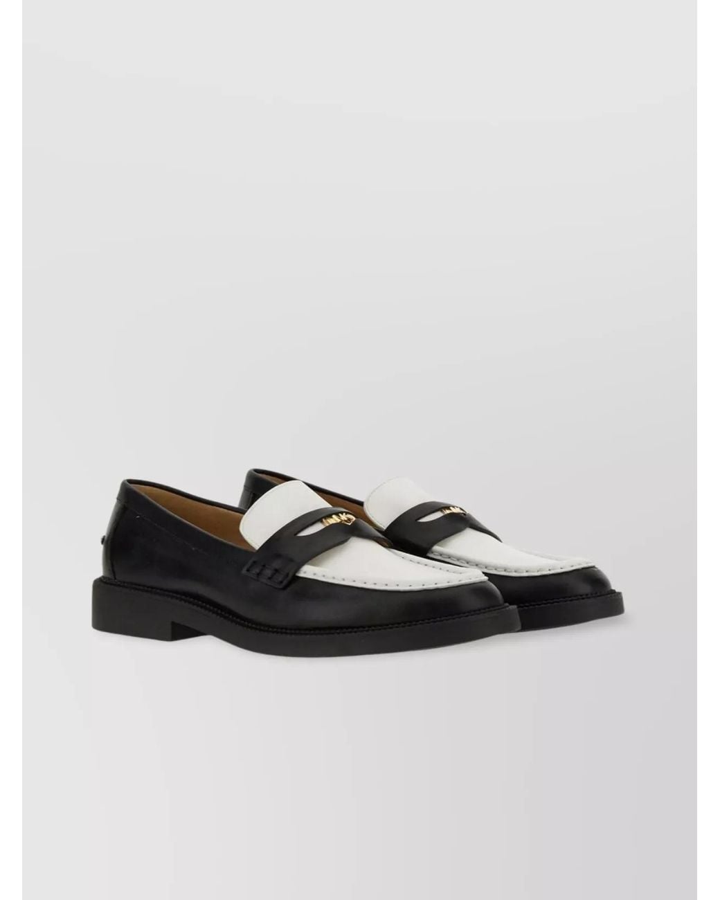 Michael Kors Black Leather Loafers