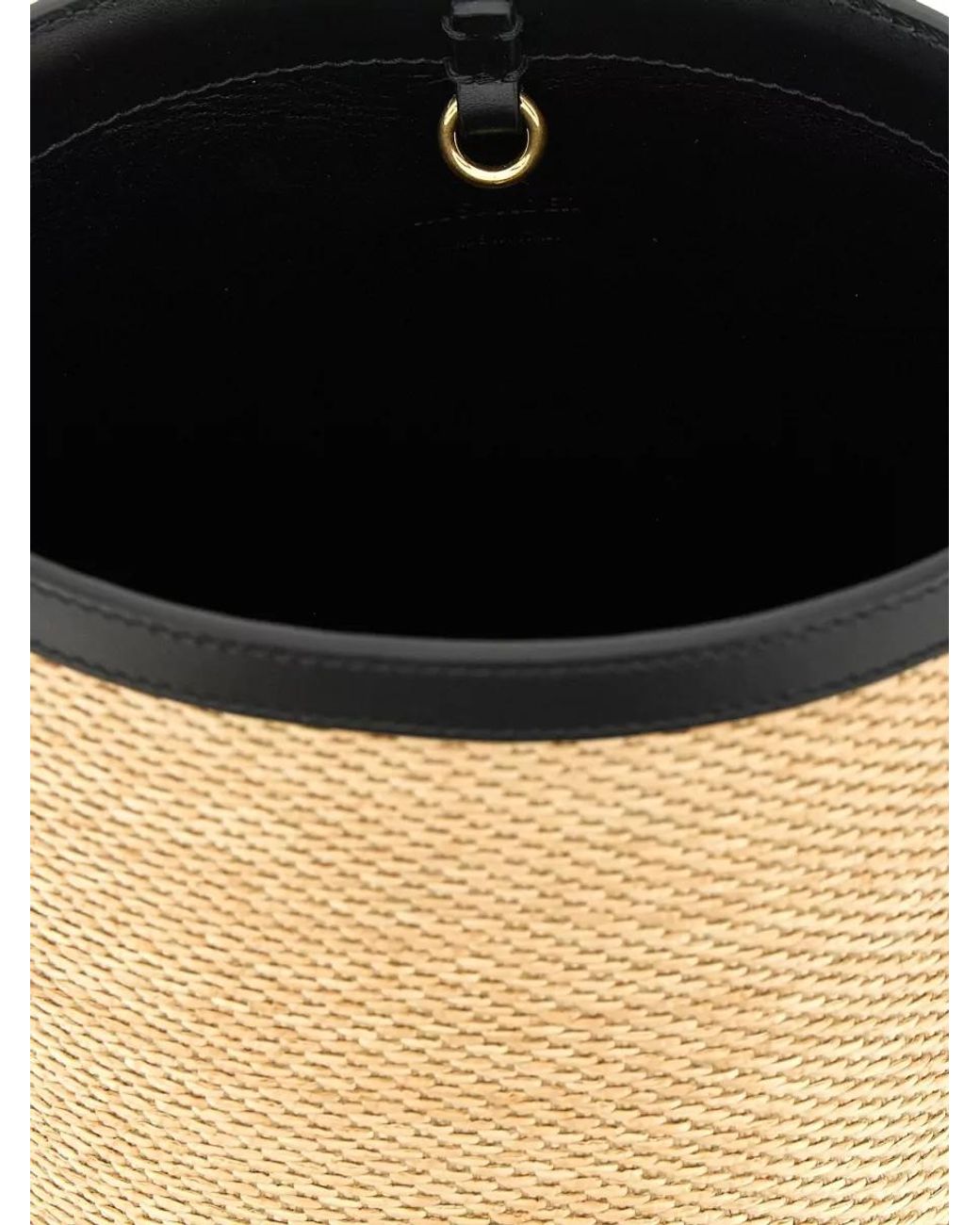 Jil Sander White Cannolo Raffia Shoulder Bag