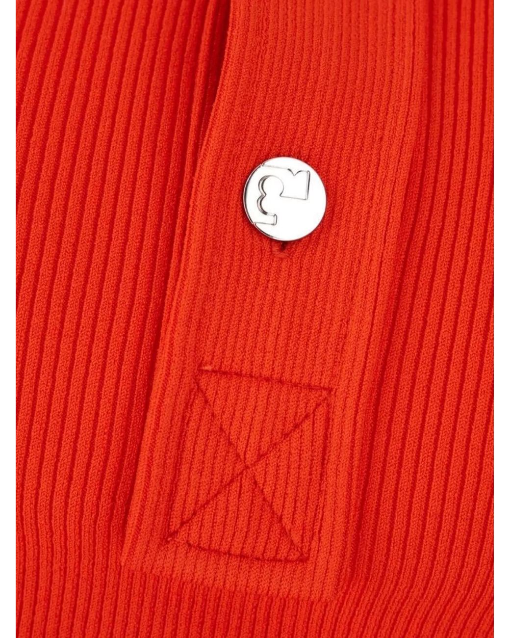 Tory Burch Red Slim-Fit Polo Shirt