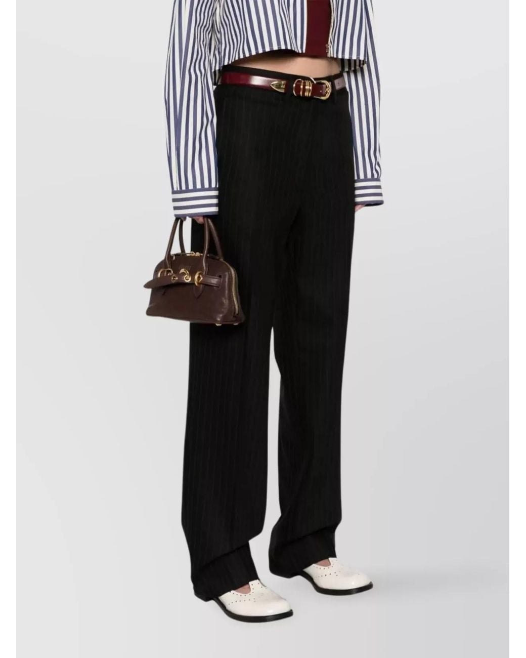 Miu Miu Brown Matelassé Mini Lamb Leather Shoulder Bag