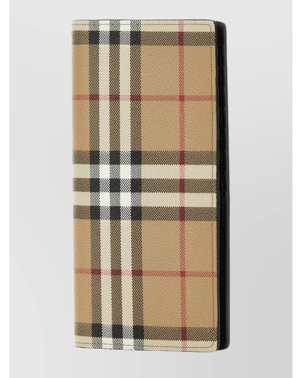 Burberry Natural Printed Canvas Wallet for men