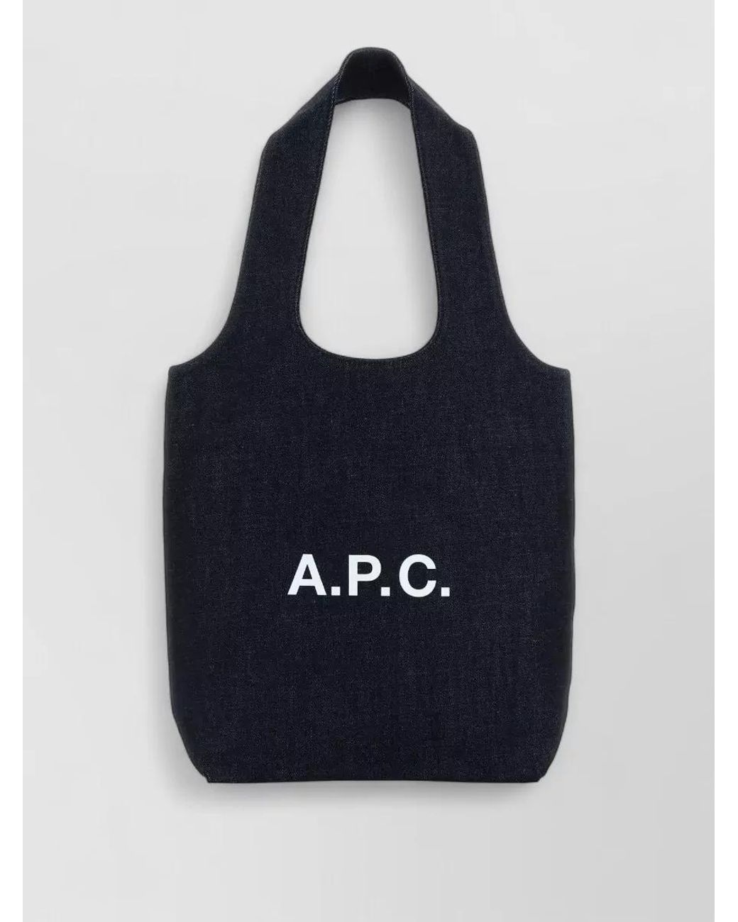 A.P.C. Blue Ninon Small Denim Tote Bag