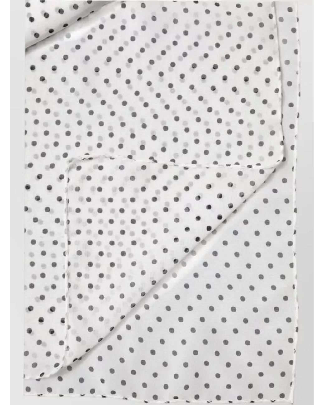 Dolce & Gabbana White Polka Dot Scarf