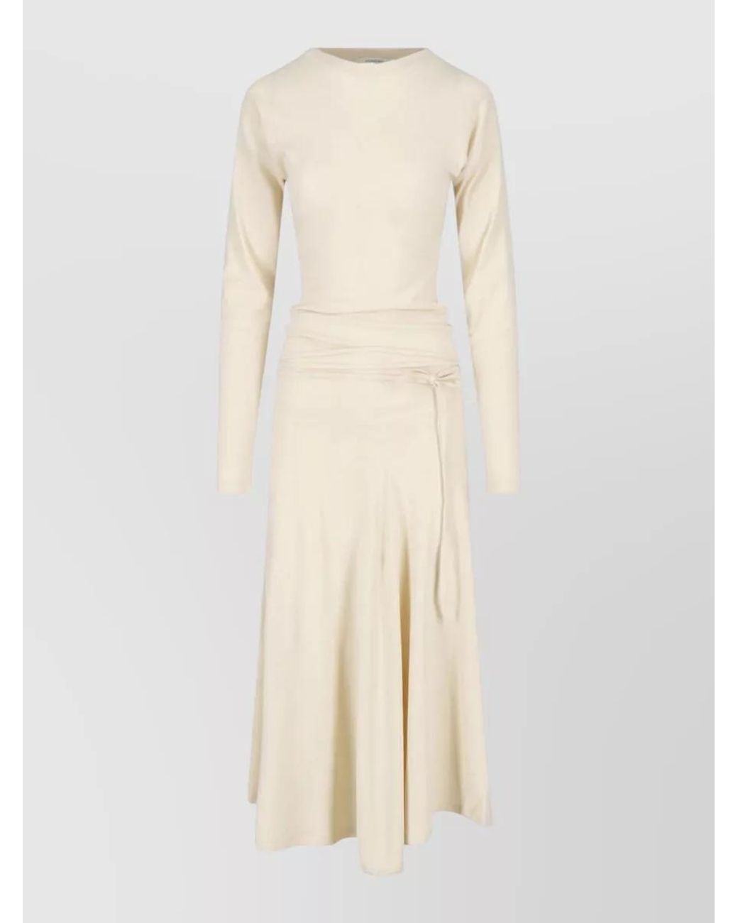 Lemaire Natural Cotton Knee-Length Midi Dress
