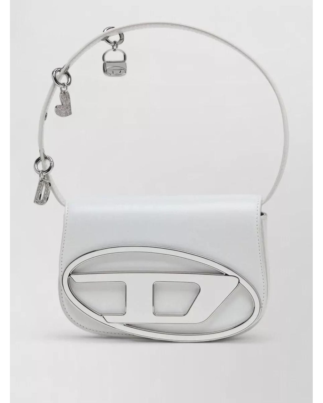DIESEL Gray 1Dr Leather Shoulder Bag