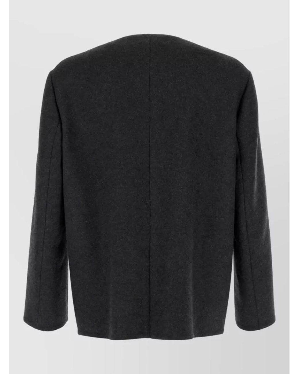 Valentino Garavani Black Wool Caban Jacket for men