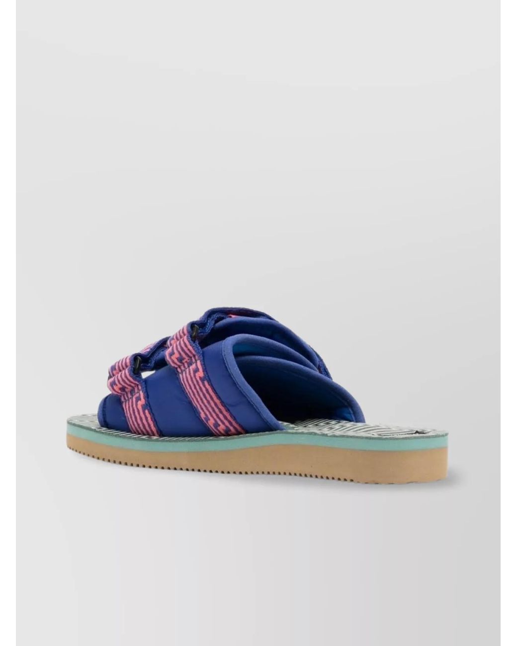 Suicoke Blue Nylon Patterned Sandals for men