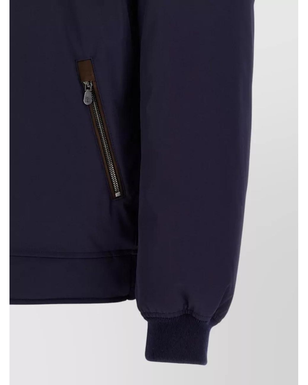 Brunello Cucinelli Blue Down Padded Jacket for men