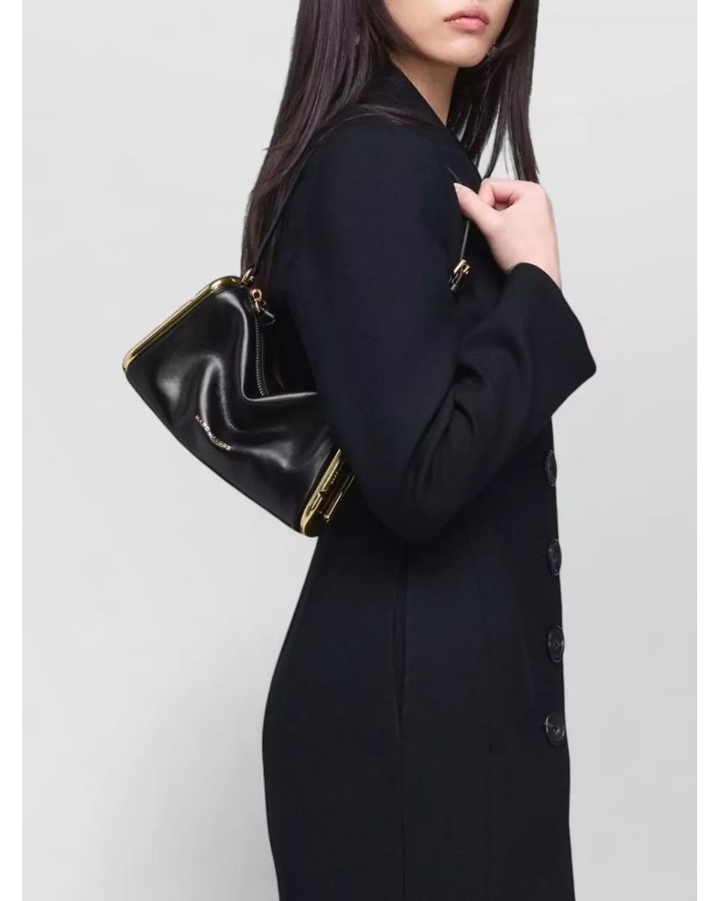 Marc Jacobs Black Small Leather Shoulder Bag