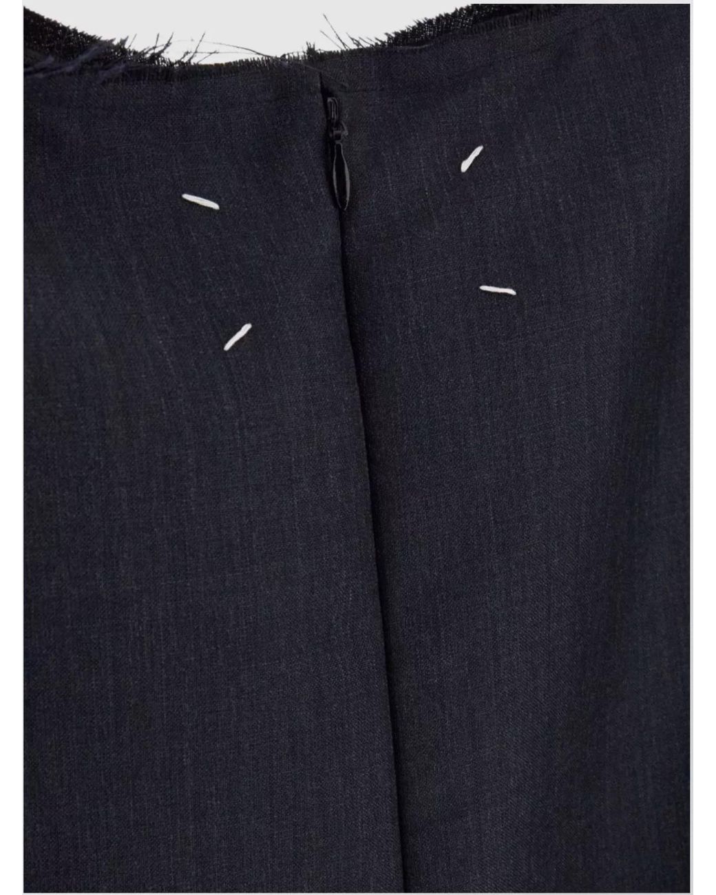 Maison Margiela Blue Mohair Oversized Midi Dress