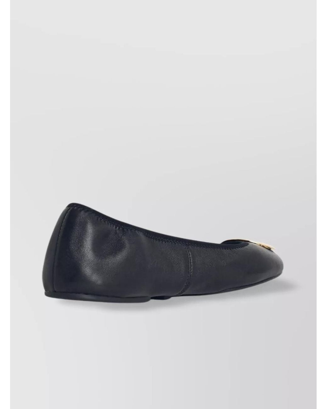 Tory Burch Blue Leather Ballerina Flats