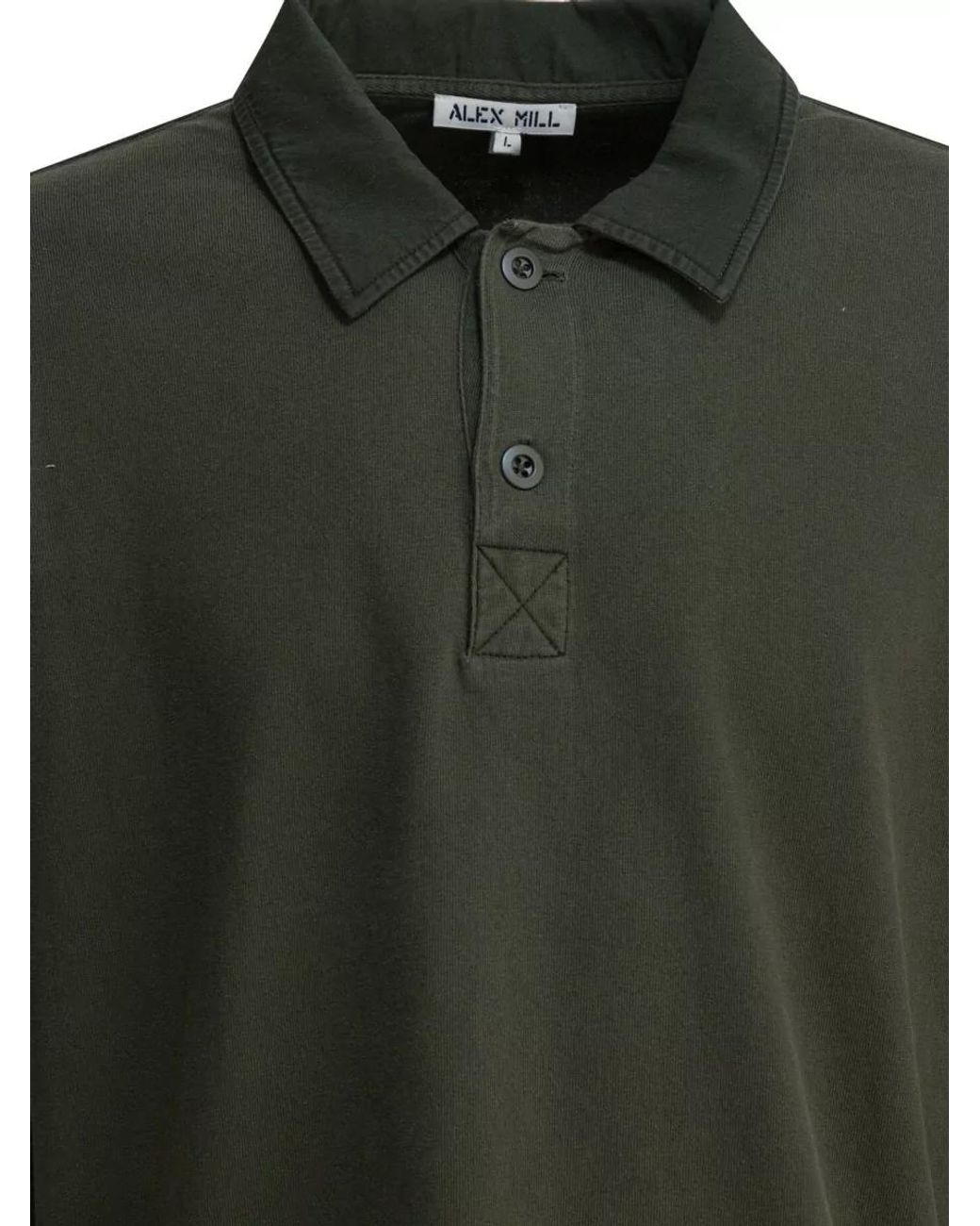 Alex Mill Green Cotton Polo Shirt for men