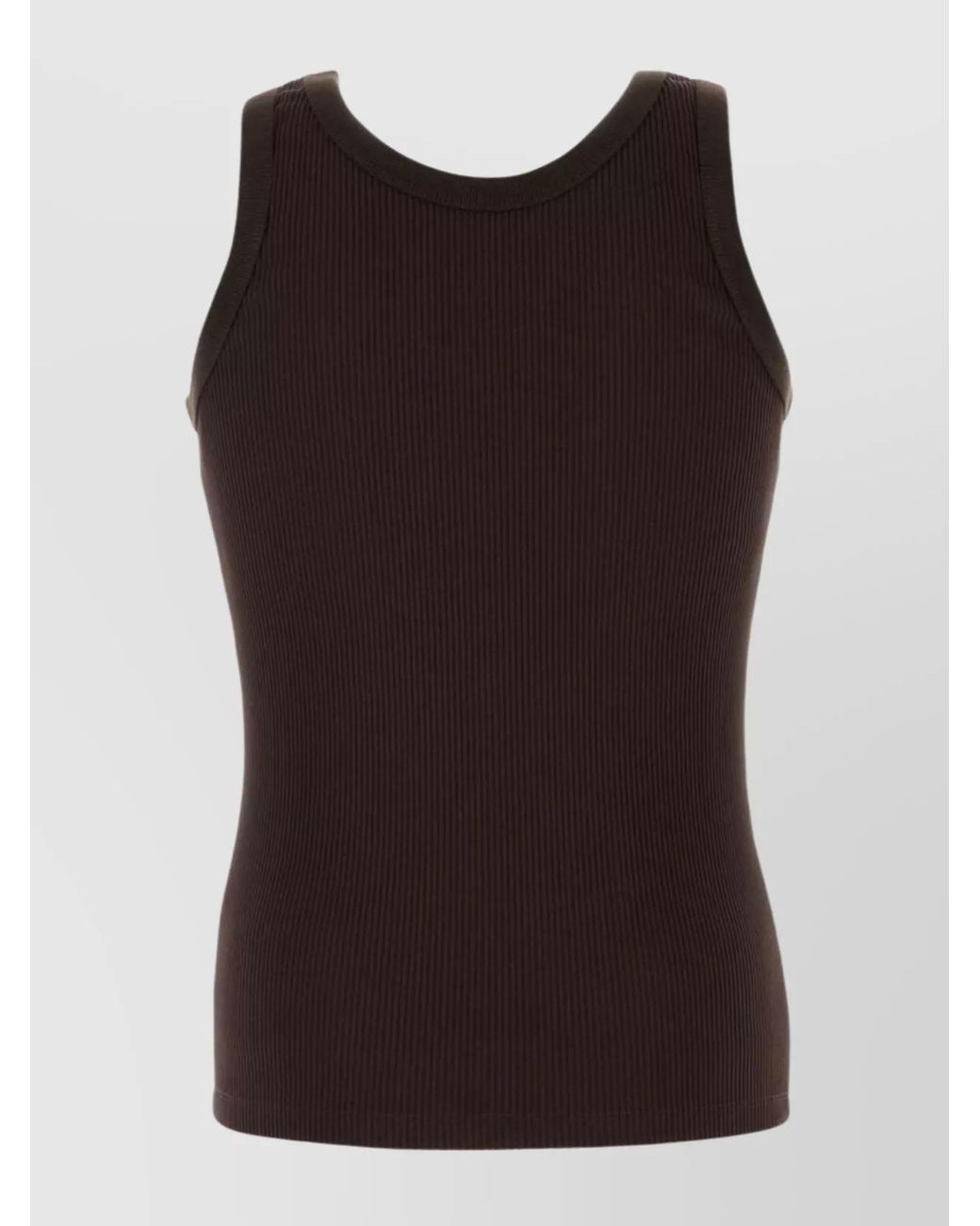 Fendi Black Stretch Tank Top for men