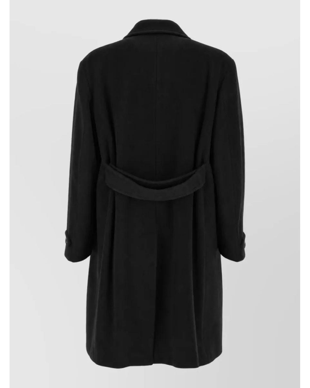 Prada Black Cashmere Blend Coat for men