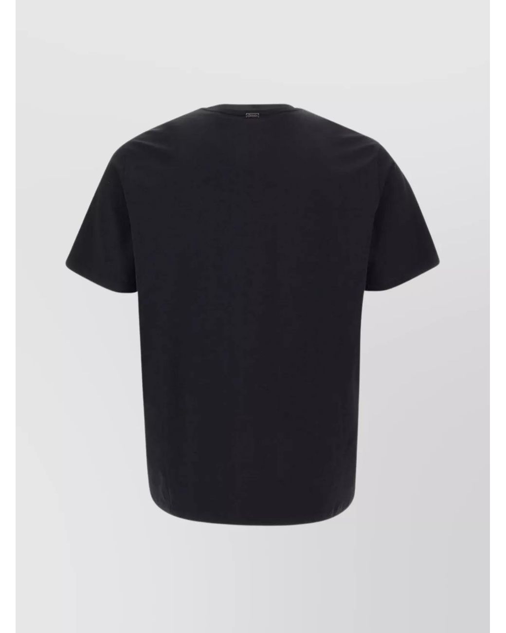 Herno Black Cotton Jersey Regular-Fit T-Shirt for men