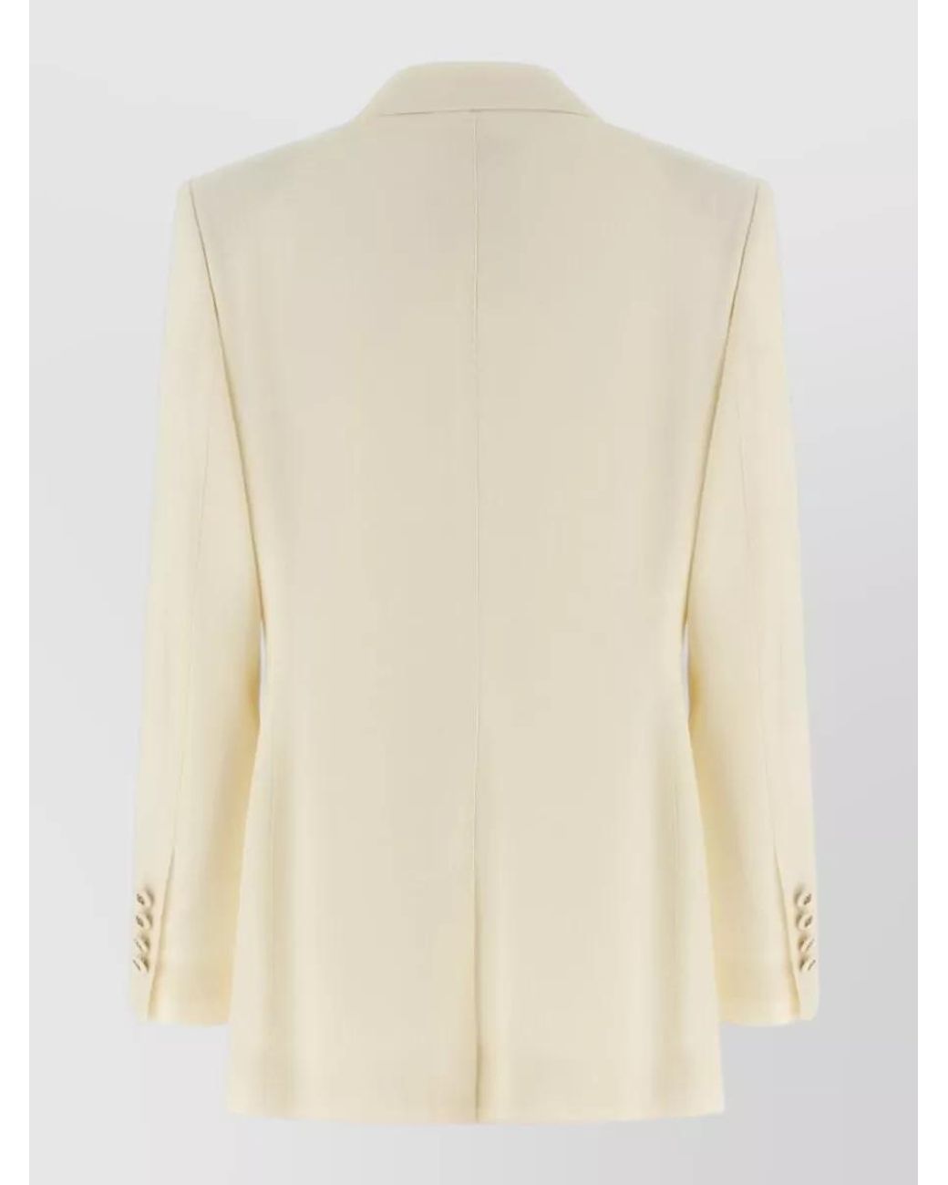 Dolce & Gabbana Natural Virgin Wool Blazer