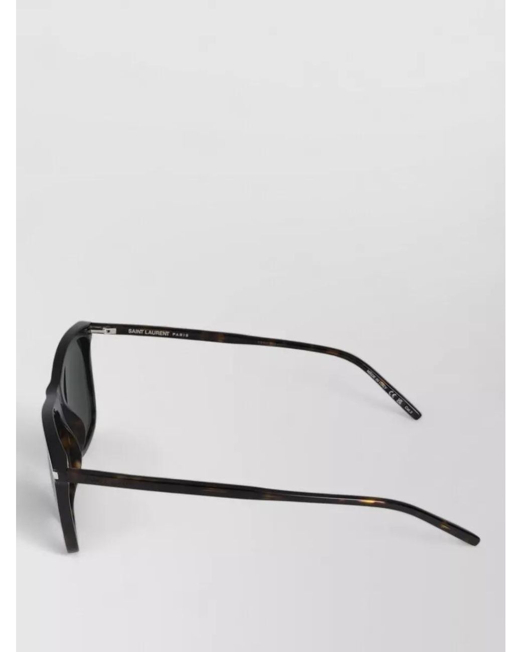 Saint Laurent Gray Square-Frame Sunglasses