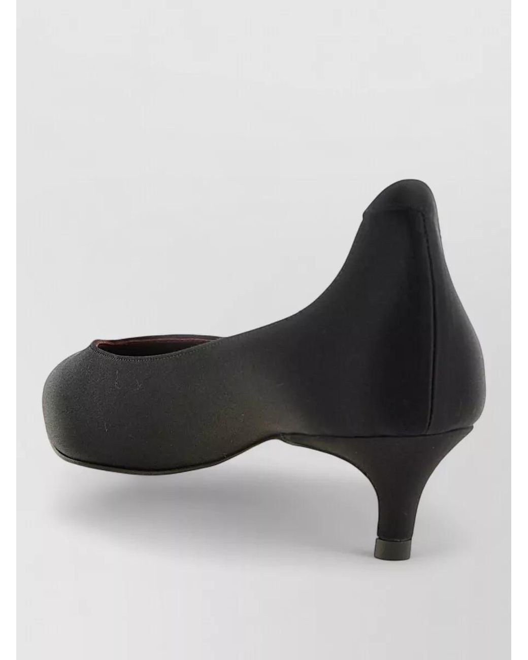 Magda Butrym Multicolor Silk Satin Pearl Kitten Heel Pumps