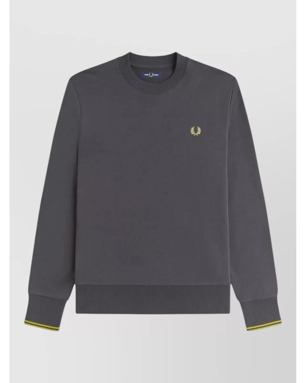 Fred Perry Gray Regular-Fit Logo T-Shirt for men