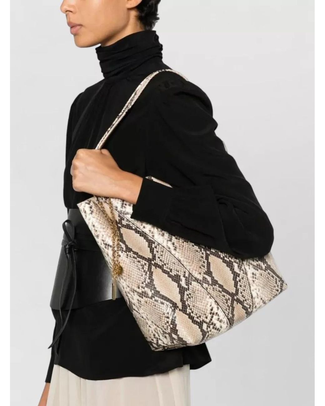 Chloé Natural Spin Leather Shoulder Bag