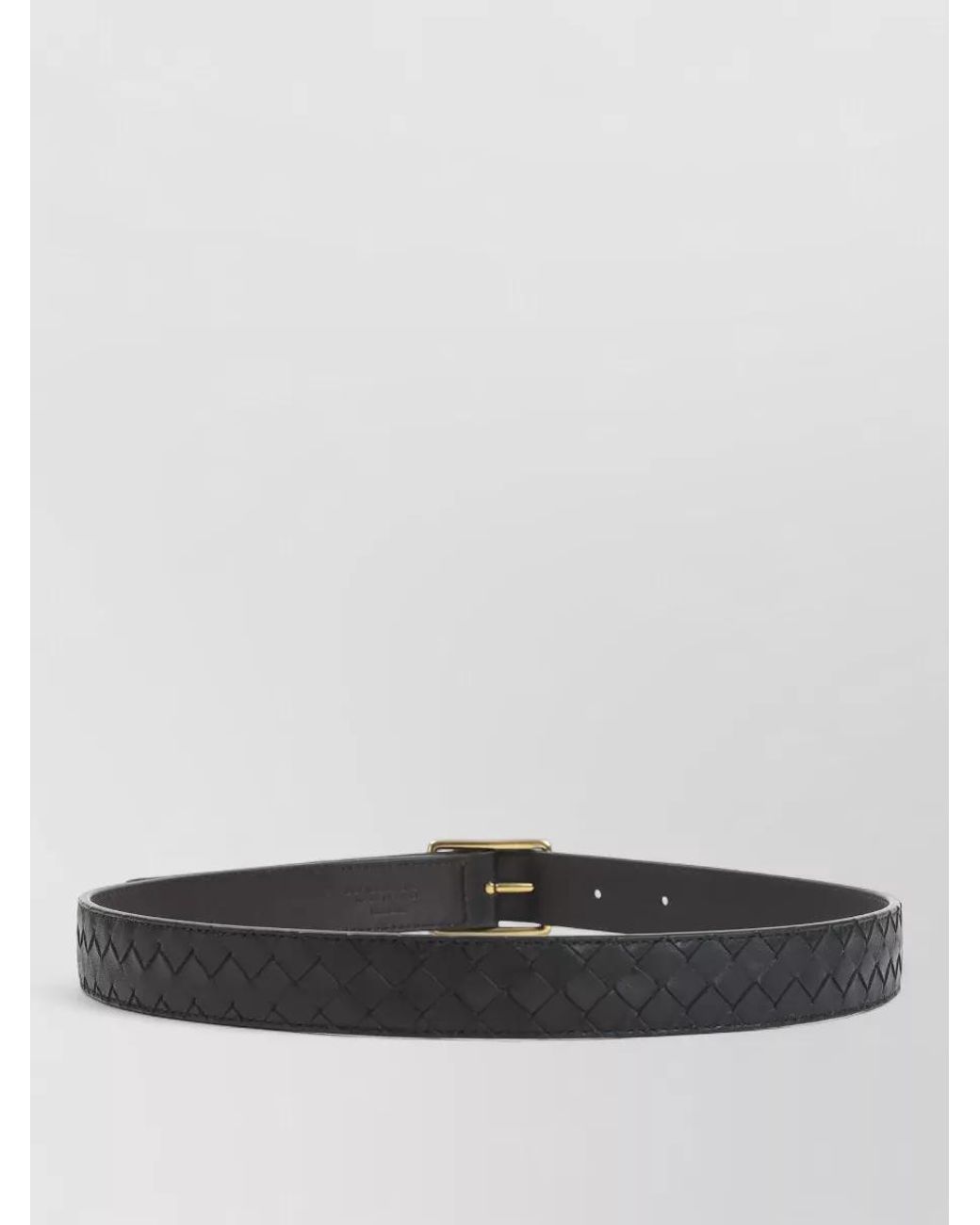 Bottega Veneta Gray Leather Reversible Belt