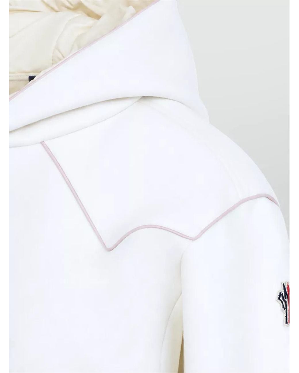 Moncler White Hooded Sweatshirt