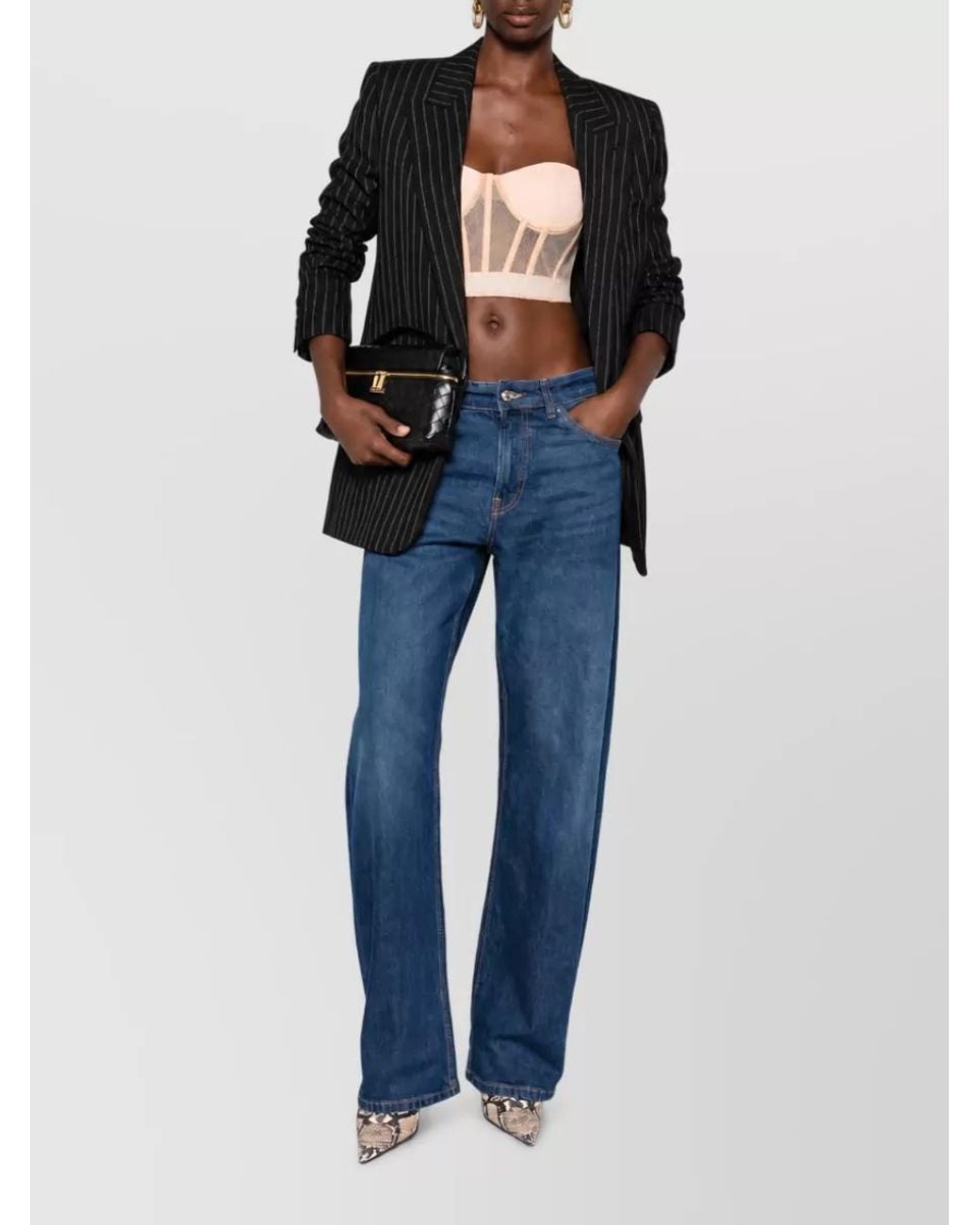 Elisabetta Franchi Blue Sleeveless Bra