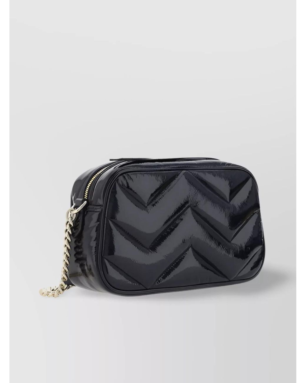 Gucci Black Gg Marmont Small Leather Shoulder Bag