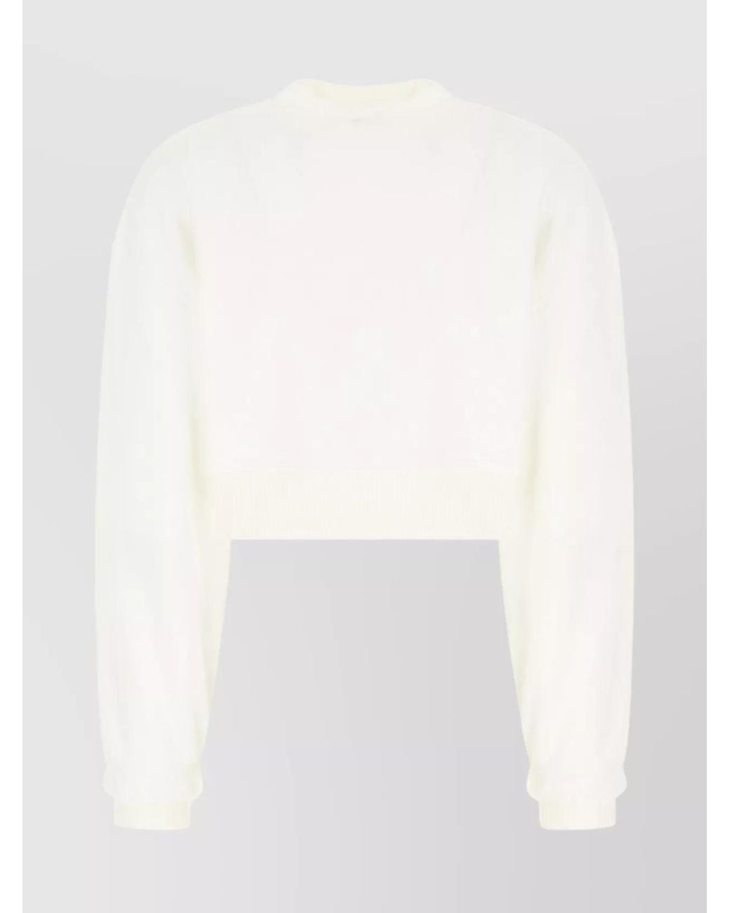 McQueen White Cotton Sweater