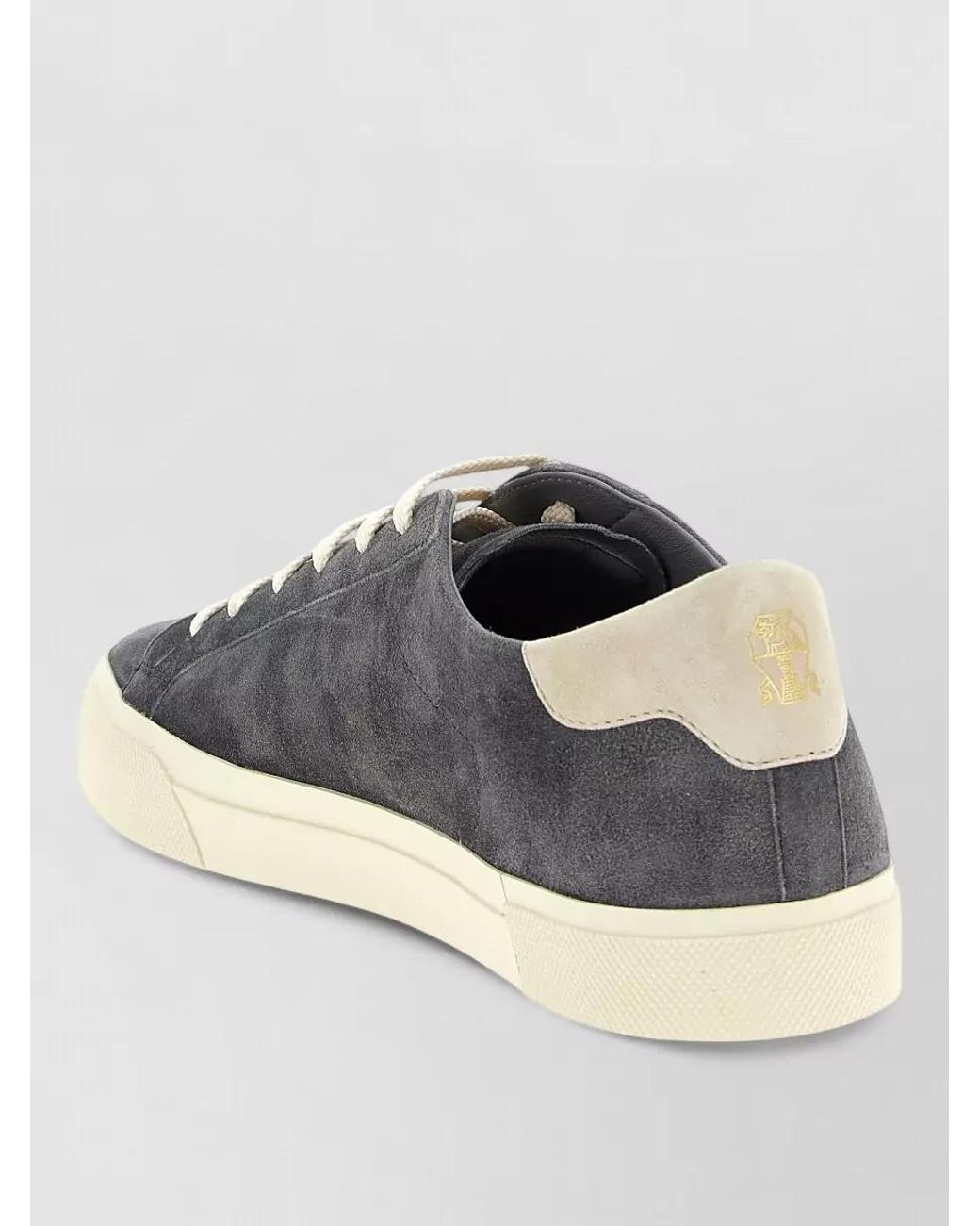 Brunello Cucinelli Blue Suede Low-Top Sneakers for men