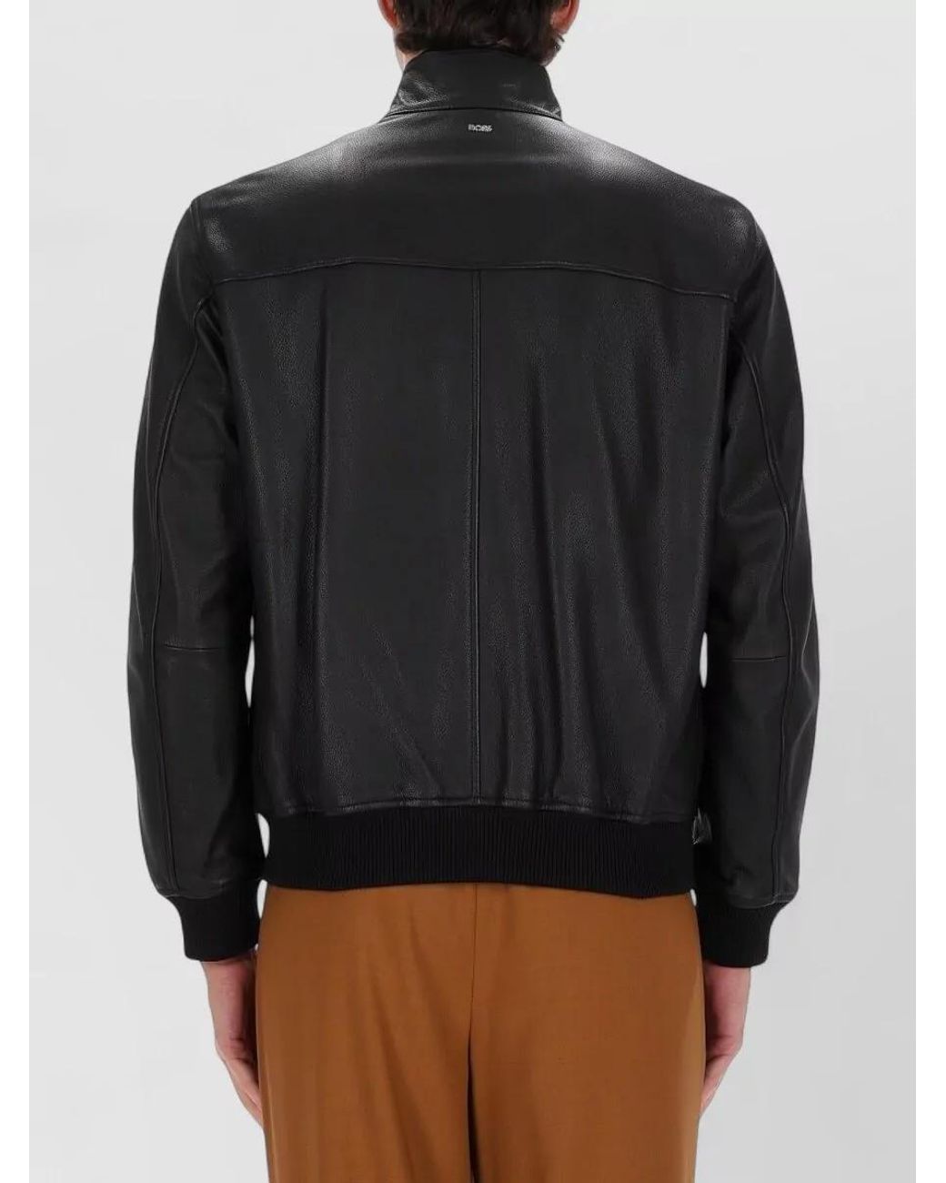 Boss Black Leather Jacket for men