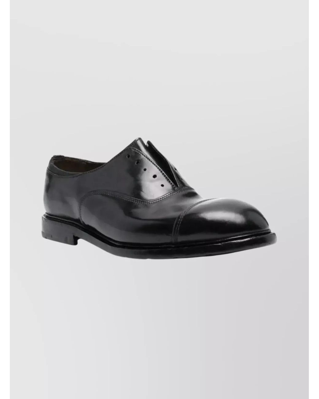 Premiata Black Leather Lace-Up Oxford Shoes for men