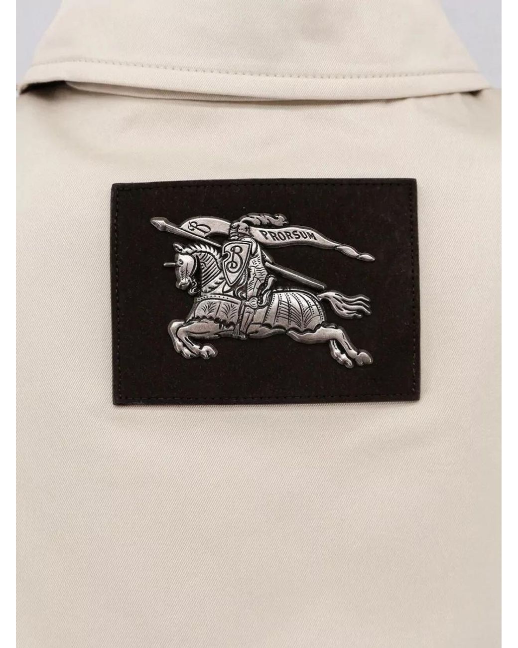 Burberry Natural Cotton Short Double-Breasted Trench Coat
