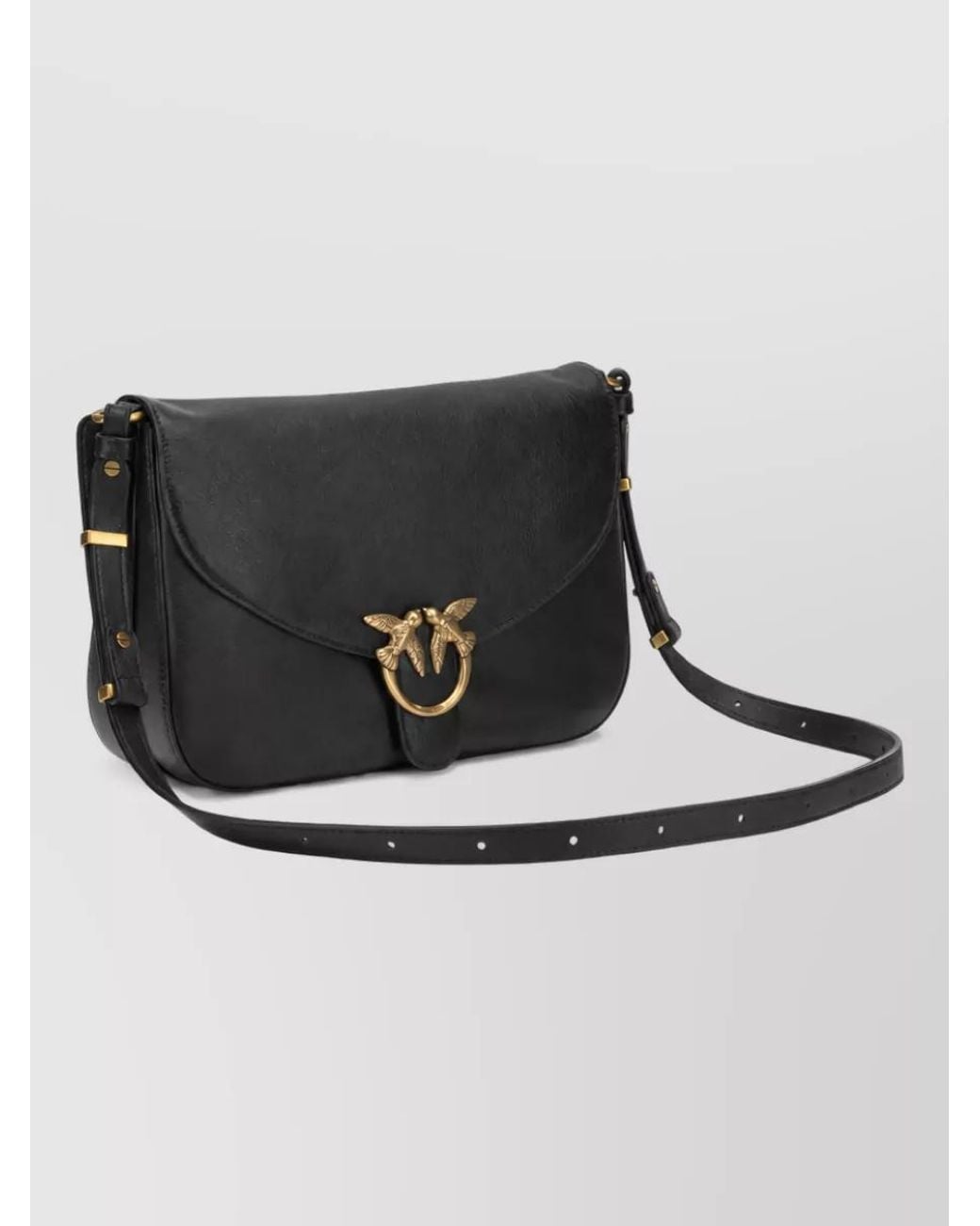 Pinko Black Love Bag Leather Cross-Body Bag
