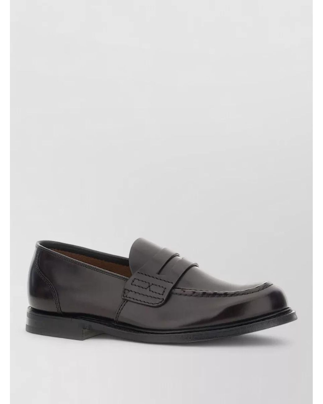Church's Gray Leather Loafers for men