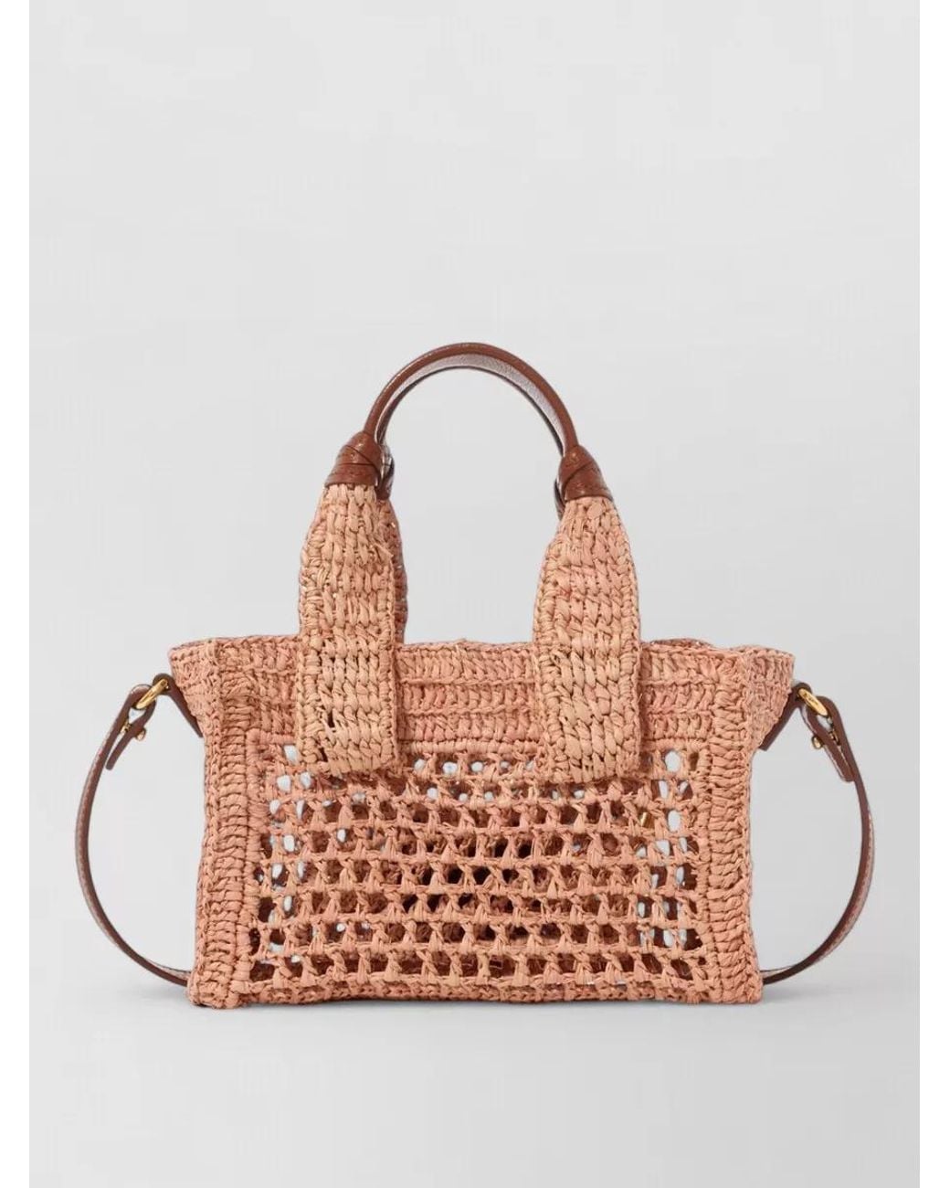 Chloé Multicolor Mini Raffia Shoulder Bag