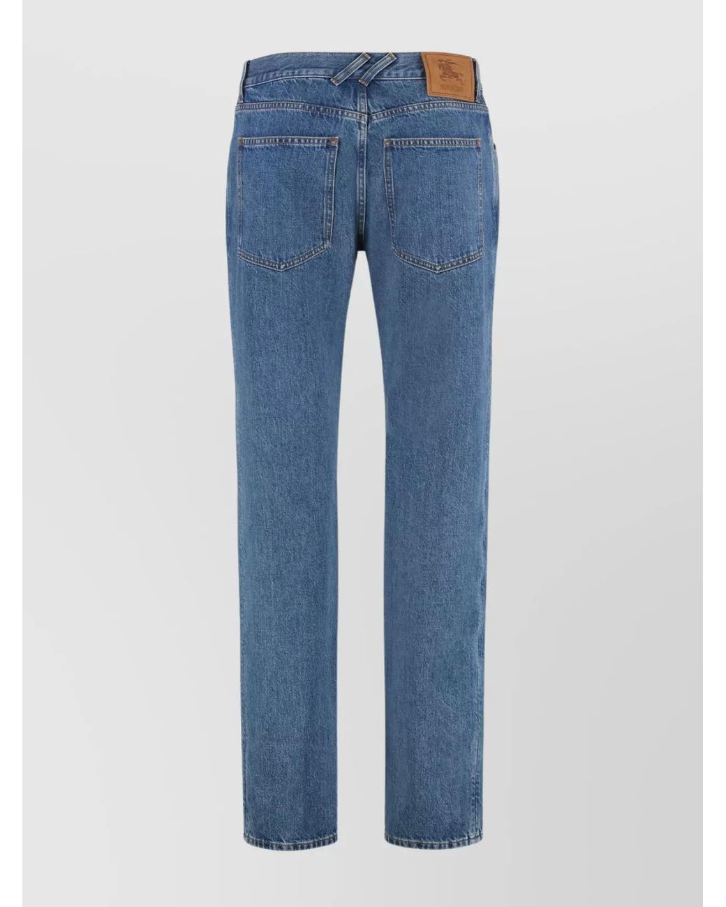 Burberry Blue Cotton Slim-Fit Jeans for men