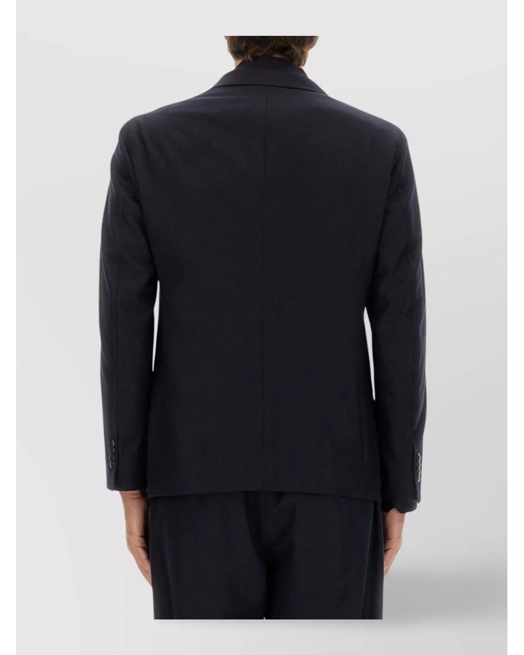 Giorgio Armani Blue Cashmere Single Breasted Blazer for men