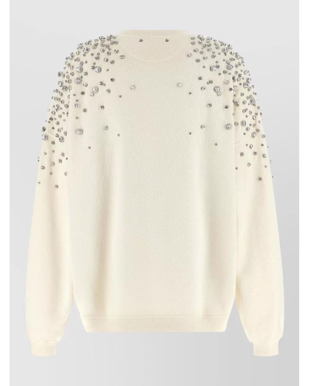Golden Goose Deluxe Brand Natural Embellished Cotton Sweatshirt