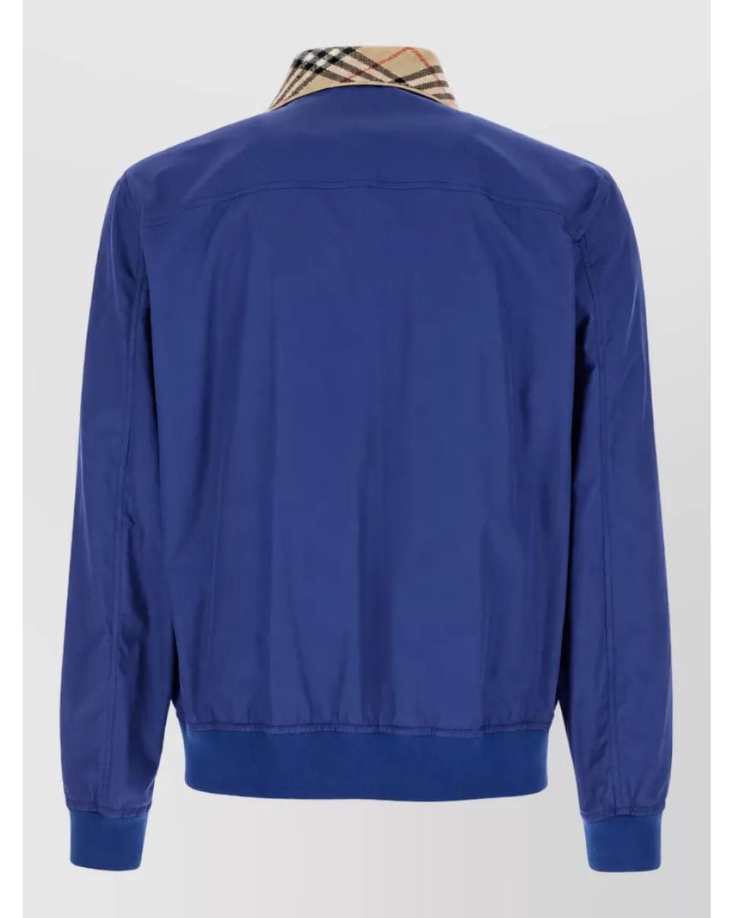 Burberry Blue Cotton Jacket for men