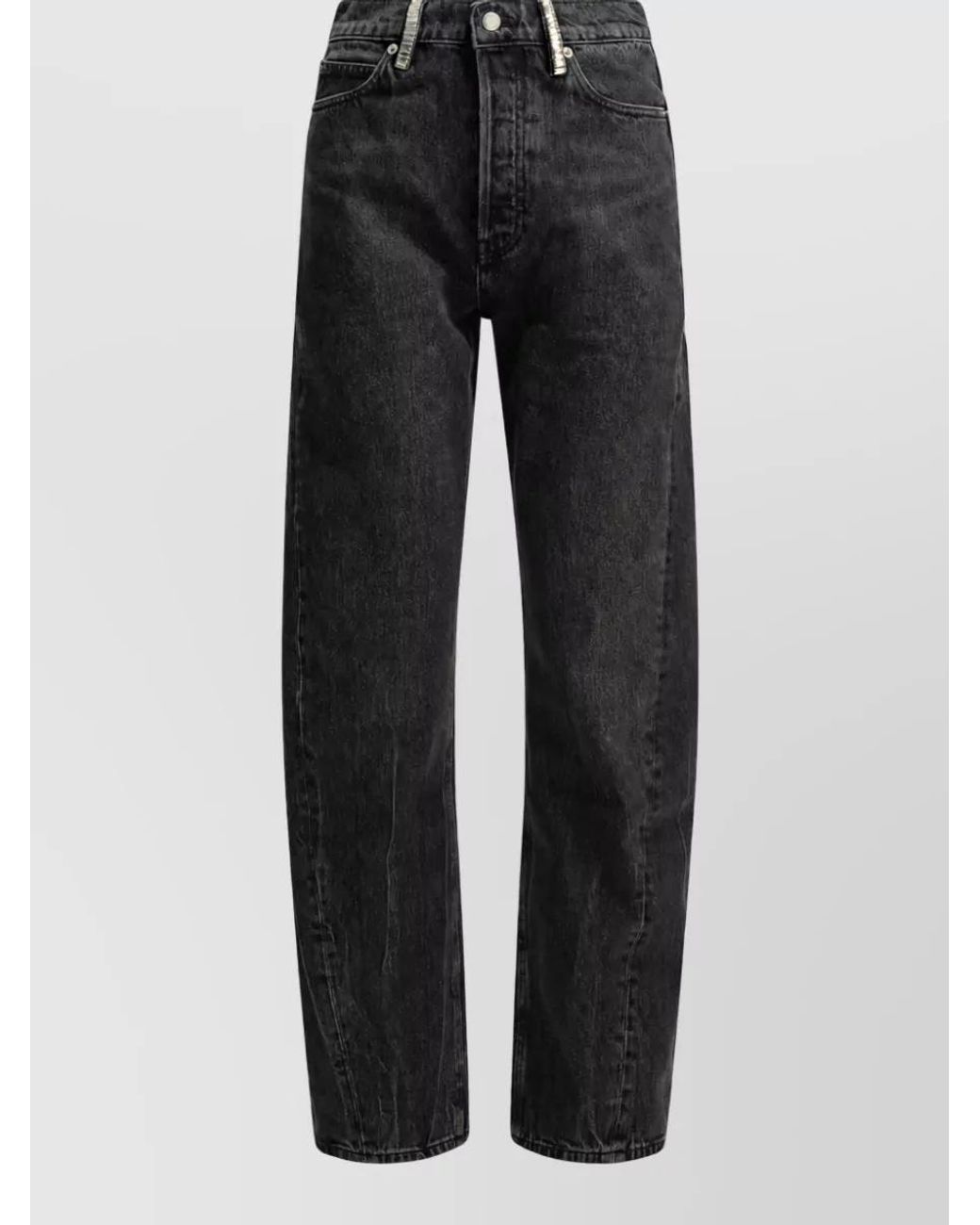 Alexander Wang Black Wide-Leg Denim Jeans