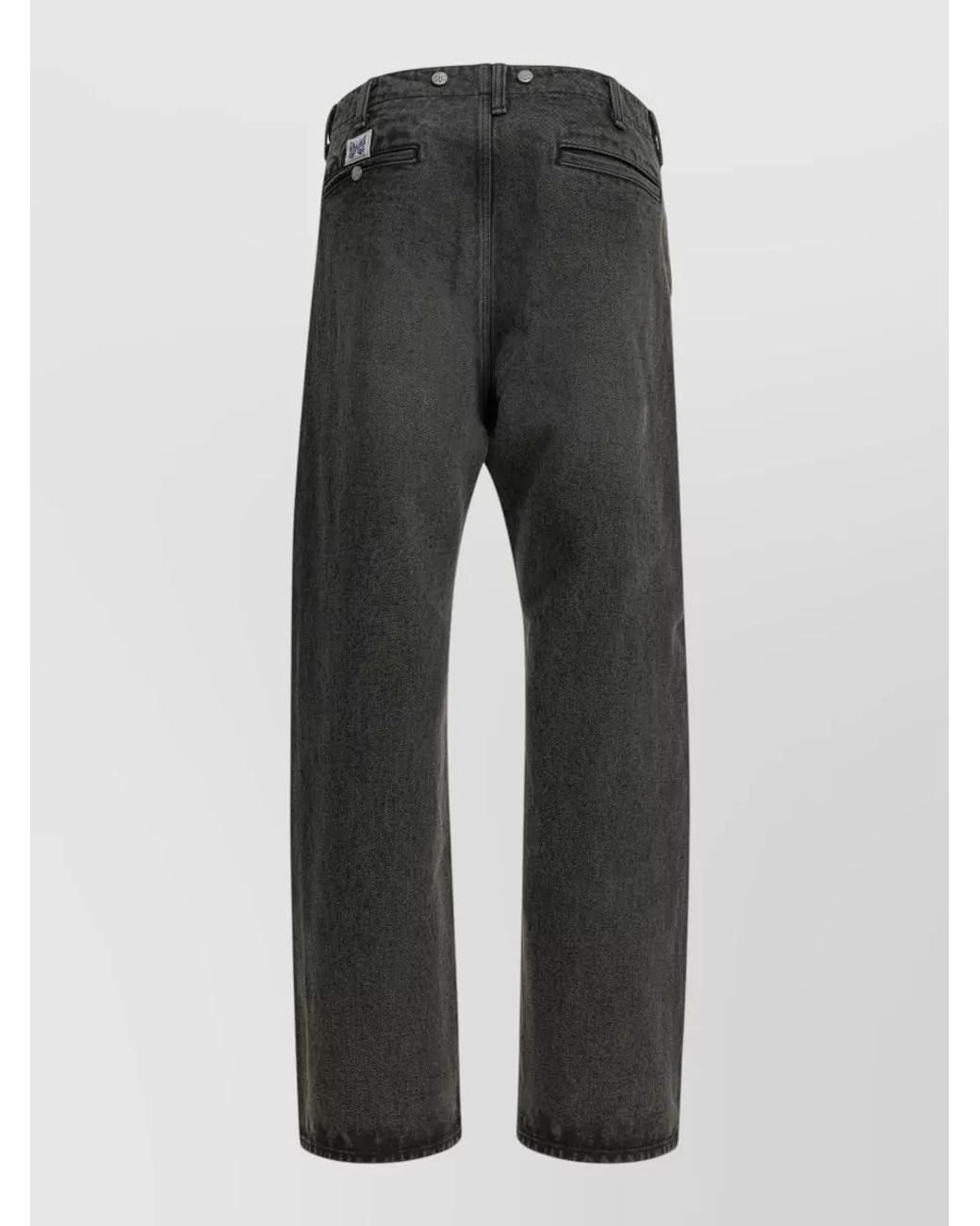 Needles Gray Denim Straight-Leg Jeans for men