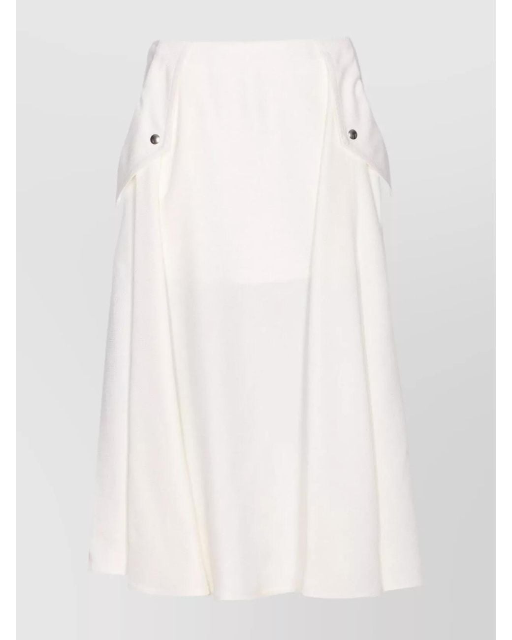 Bottega Veneta Natural A-Line Skirt